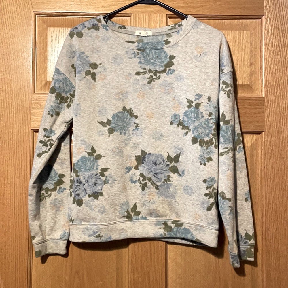 Floral sweater